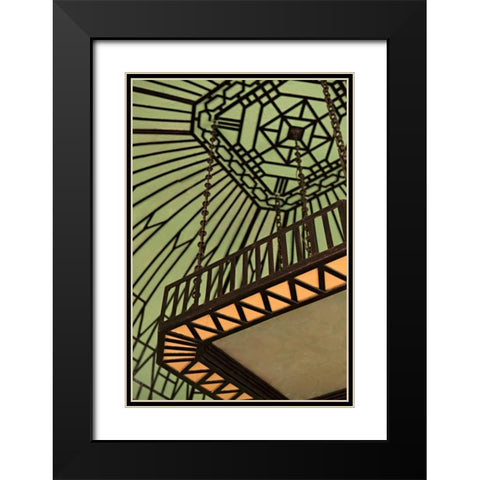 Cuban Architecture Black Modern Wood Framed Art Print with Double Matting by Millet, Karyn