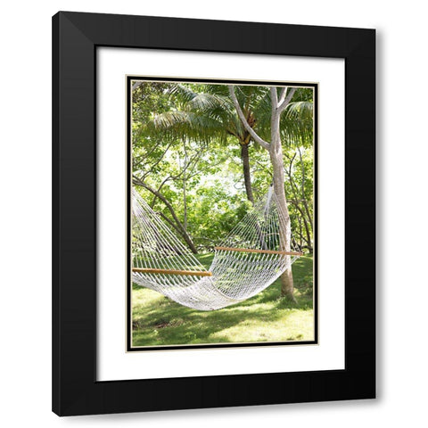 Tropical Siesta Black Modern Wood Framed Art Print with Double Matting by Millet, Karyn