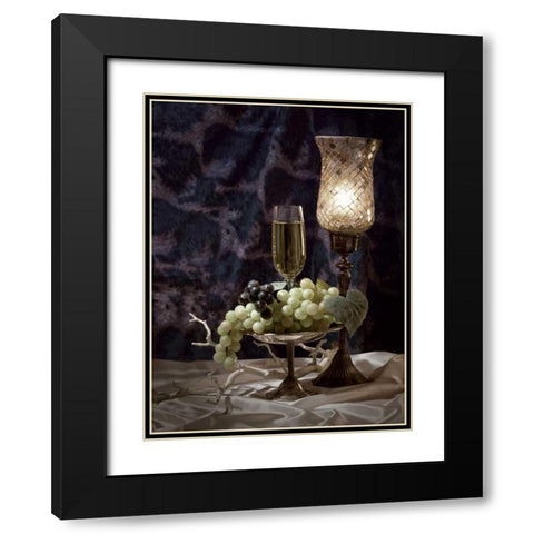 Wine and Romance II Black Modern Wood Framed Art Print with Double Matting by McNemar, C. Thomas