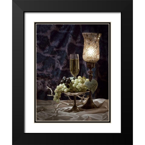 Wine and Romance II Black Modern Wood Framed Art Print with Double Matting by McNemar, C. Thomas