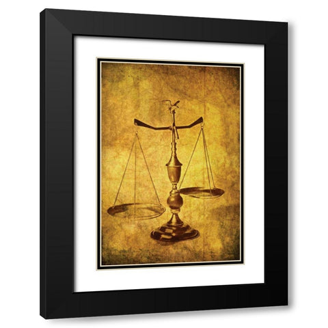 Vintage Scale Black Modern Wood Framed Art Print with Double Matting by McNemar, C. Thomas