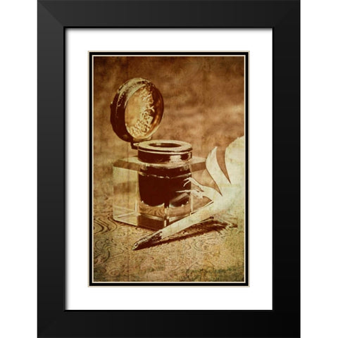 Inkwell V Black Modern Wood Framed Art Print with Double Matting by McNemar, C. Thomas
