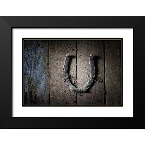 Horseshoe Black Modern Wood Framed Art Print with Double Matting by McNemar, C. Thomas