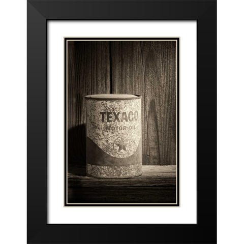 Texaco Star Black Modern Wood Framed Art Print with Double Matting by McNemar, C. Thomas