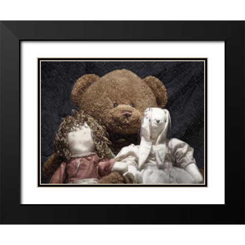 Best Friends Black Modern Wood Framed Art Print with Double Matting by McNemar, C. Thomas