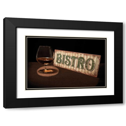 Bistro I Black Modern Wood Framed Art Print with Double Matting by McNemar, C. Thomas