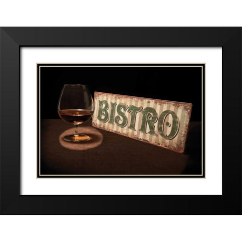 Bistro I Black Modern Wood Framed Art Print with Double Matting by McNemar, C. Thomas