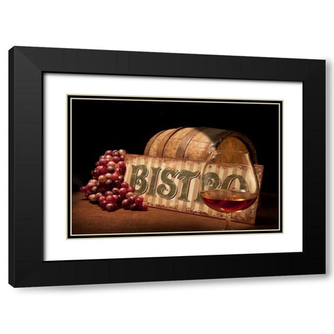 Bistro II Black Modern Wood Framed Art Print with Double Matting by McNemar, C. Thomas