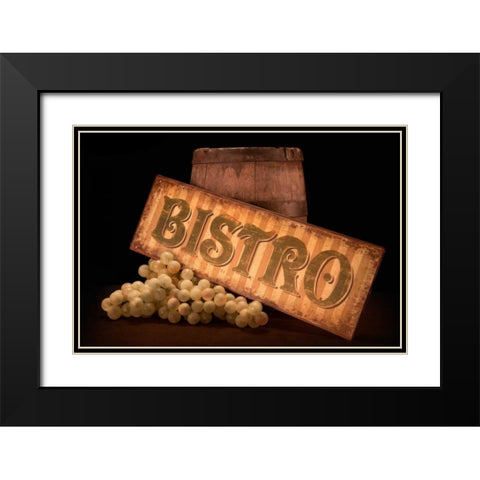 Bistro III Black Modern Wood Framed Art Print with Double Matting by McNemar, C. Thomas