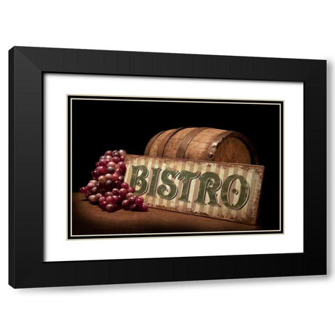 Bistro IV Black Modern Wood Framed Art Print with Double Matting by McNemar, C. Thomas