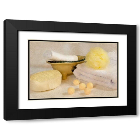 Bath Accessories III Black Modern Wood Framed Art Print with Double Matting by McNemar, C. Thomas