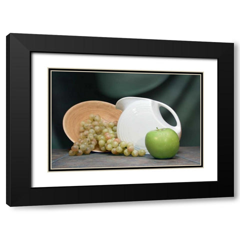 Pitcher with Fruit I Black Modern Wood Framed Art Print with Double Matting by McNemar, C. Thomas