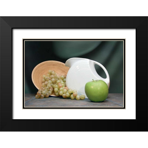 Pitcher with Fruit I Black Modern Wood Framed Art Print with Double Matting by McNemar, C. Thomas
