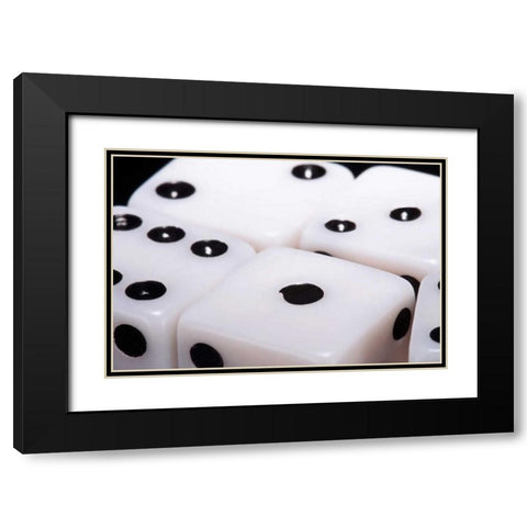 Dice IV Black Modern Wood Framed Art Print with Double Matting by McNemar, C. Thomas