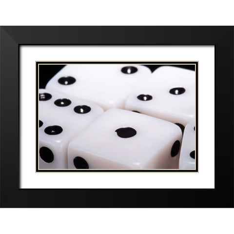 Dice IV Black Modern Wood Framed Art Print with Double Matting by McNemar, C. Thomas
