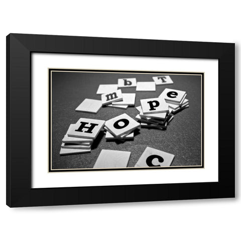 Hope Black Modern Wood Framed Art Print with Double Matting by McNemar, C. Thomas