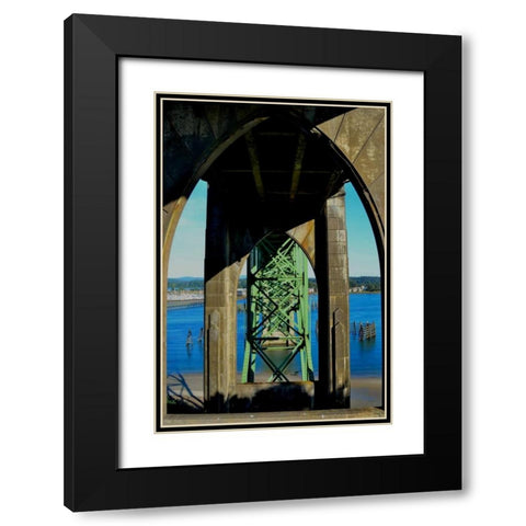 St. Johns Arches I Black Modern Wood Framed Art Print with Double Matting by Moore, Brian