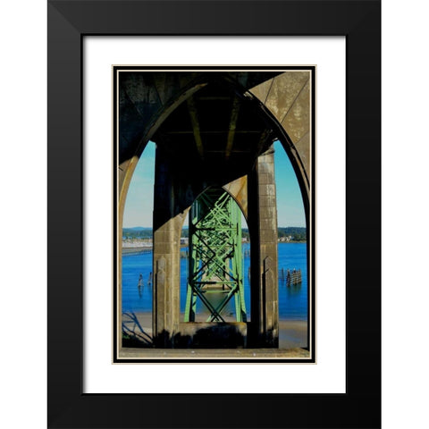 St. Johns Arches I Black Modern Wood Framed Art Print with Double Matting by Moore, Brian