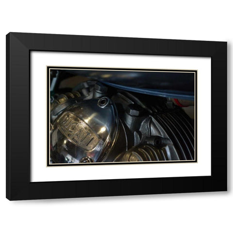 Motorcycle IV Black Modern Wood Framed Art Print with Double Matting by Moore, Brian