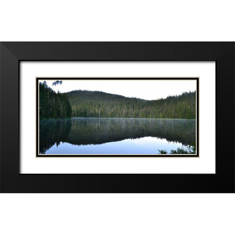 Morning at the Lake V Black Modern Wood Framed Art Print with Double Matting by Moore, Brian