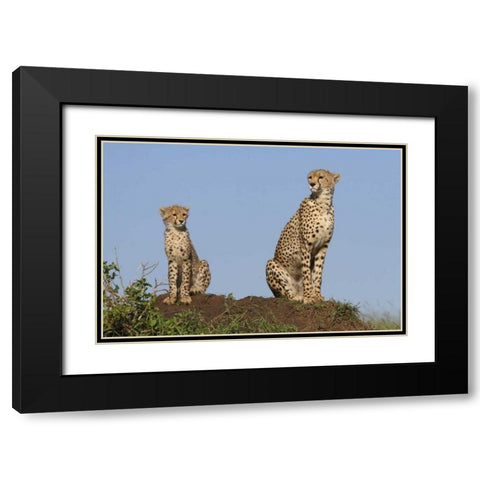 Set by Example Black Modern Wood Framed Art Print with Double Matting by Parker, Susann