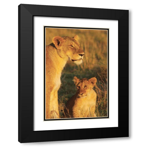 My Mom and I Black Modern Wood Framed Art Print with Double Matting by Parker, Susann