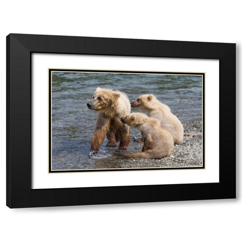 Training Day Black Modern Wood Framed Art Print with Double Matting by Parker, Susann