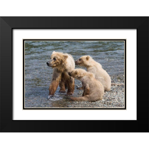 Training Day Black Modern Wood Framed Art Print with Double Matting by Parker, Susann
