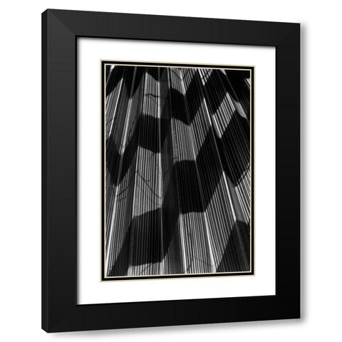 Shadow I Black Modern Wood Framed Art Print with Double Matting by Peterson, Lee