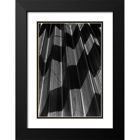 Shadow I Black Modern Wood Framed Art Print with Double Matting by Peterson, Lee