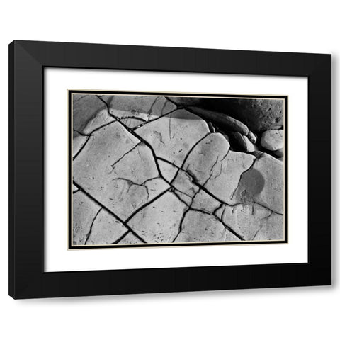 Texture II Black Modern Wood Framed Art Print with Double Matting by Peterson, Lee