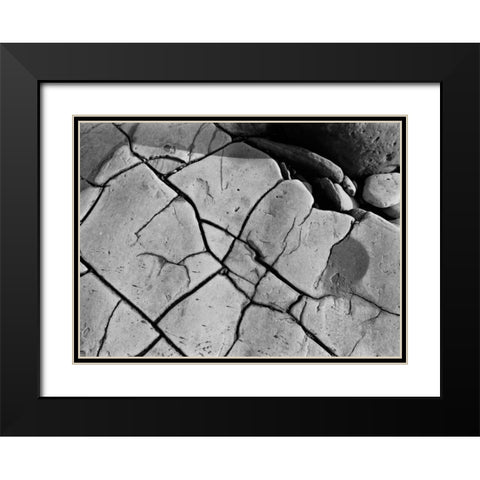 Texture II Black Modern Wood Framed Art Print with Double Matting by Peterson, Lee