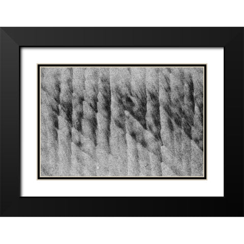 Texture Sand I Black Modern Wood Framed Art Print with Double Matting by Peterson, Lee