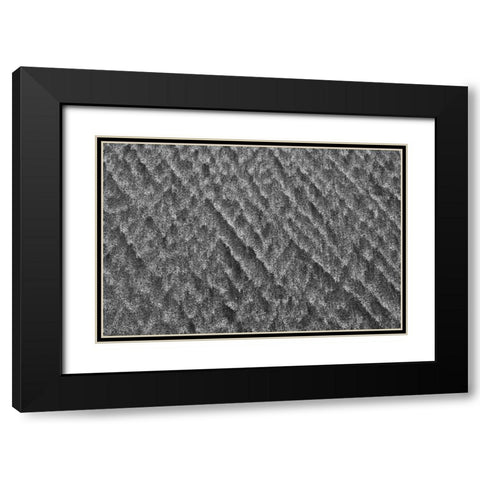 Texture III Black Modern Wood Framed Art Print with Double Matting by Peterson, Lee