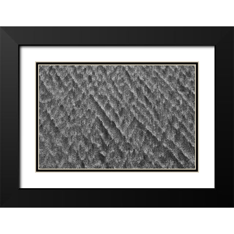 Texture III Black Modern Wood Framed Art Print with Double Matting by Peterson, Lee