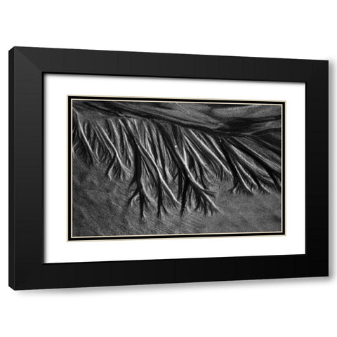 Texture Sand II Black Modern Wood Framed Art Print with Double Matting by Peterson, Lee