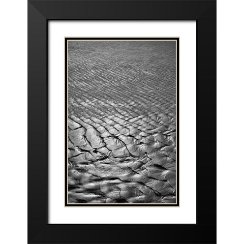 Texture Sand IV Black Modern Wood Framed Art Print with Double Matting by Peterson, Lee