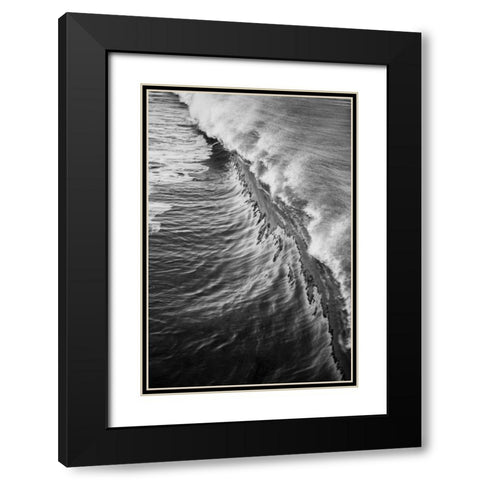 Wave III Black Modern Wood Framed Art Print with Double Matting by Peterson, Lee