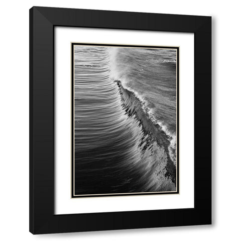 Wave IV Black Modern Wood Framed Art Print with Double Matting by Peterson, Lee