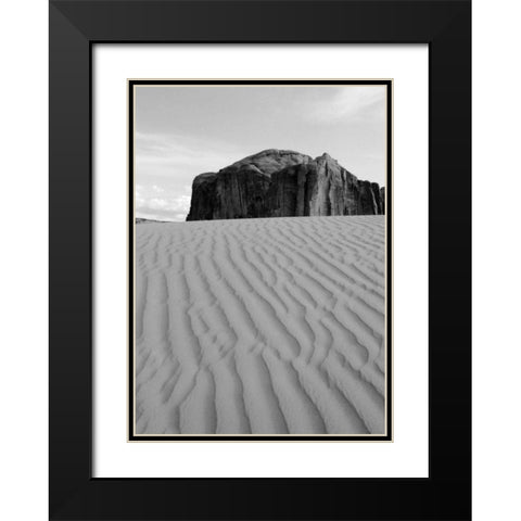 Sand Dune Black Modern Wood Framed Art Print with Double Matting by Peterson, Lee