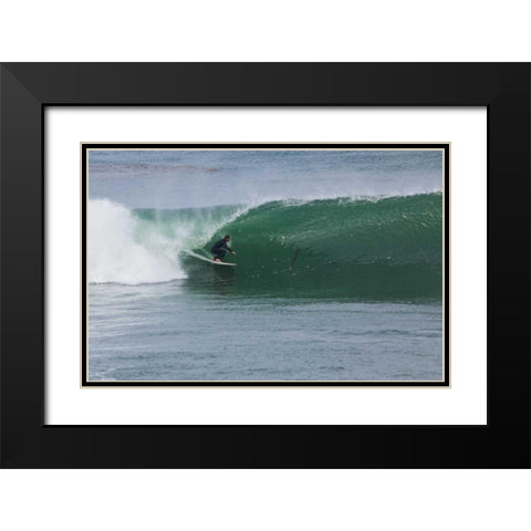 Surfing VI Black Modern Wood Framed Art Print with Double Matting by Peterson, Lee