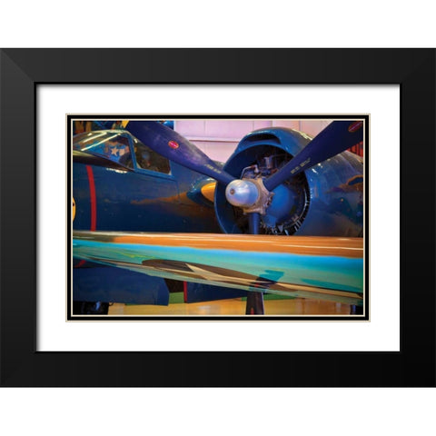 Aviation I Black Modern Wood Framed Art Print with Double Matting by Peterson, Lee