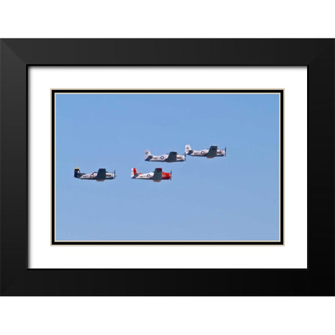 Air Show I Black Modern Wood Framed Art Print with Double Matting by Peterson, Lee