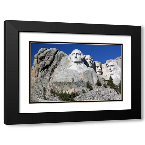 Mt. Rushmore I Black Modern Wood Framed Art Print with Double Matting by Putman, Tammy