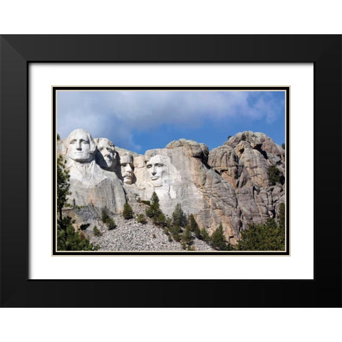 Mt. Rushmore II Black Modern Wood Framed Art Print with Double Matting by Putman, Tammy
