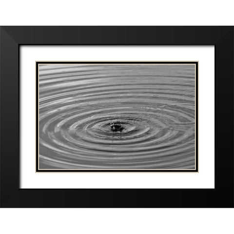 Ripples I Black Modern Wood Framed Art Print with Double Matting by Putman, Tammy
