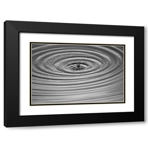 Ripples II Black Modern Wood Framed Art Print with Double Matting by Putman, Tammy