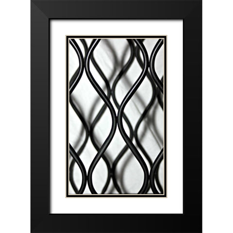 Curves I Black Modern Wood Framed Art Print with Double Matting by Putman, Tammy