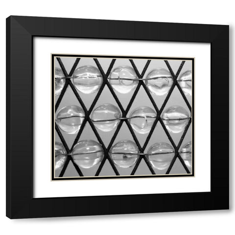 Beads I Black Modern Wood Framed Art Print with Double Matting by Putman, Tammy