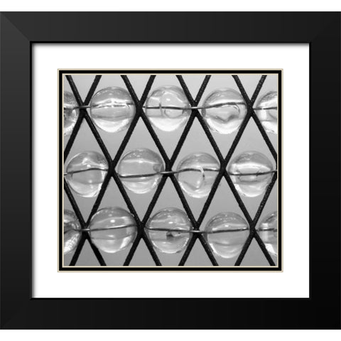 Beads I Black Modern Wood Framed Art Print with Double Matting by Putman, Tammy